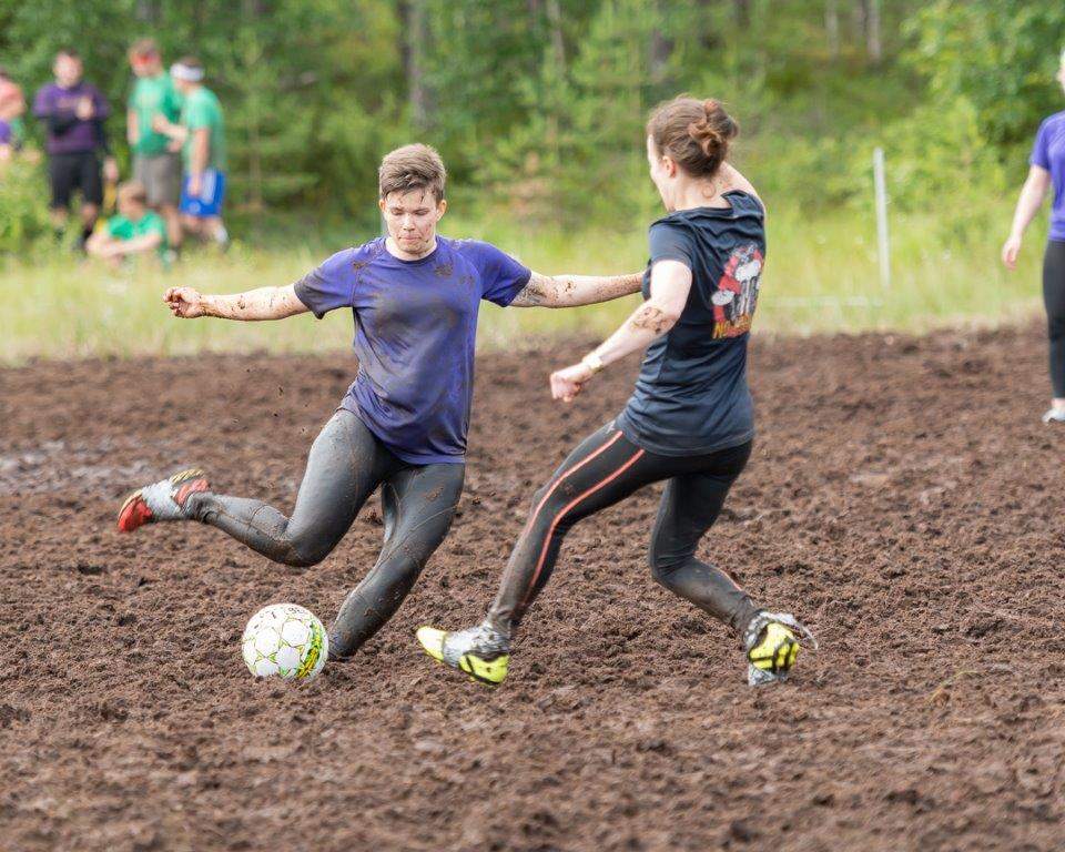 Bahenní fotbal je druh fotbalu, který se hraje v blátě nebo bažině.