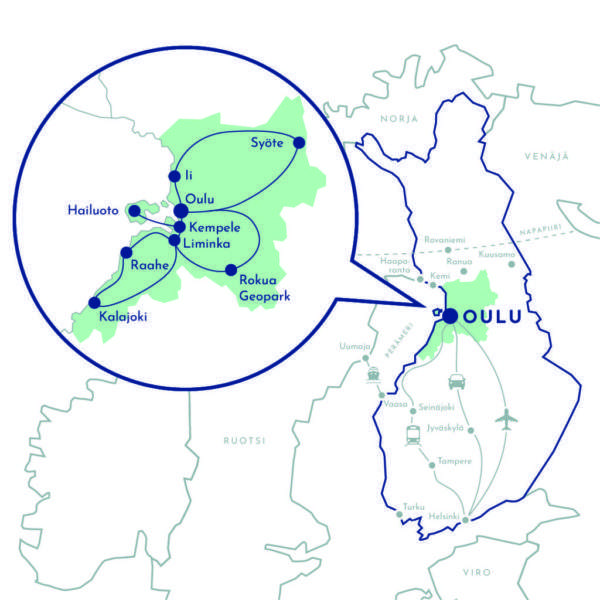 Mapa trasy Pohjola Pohjola trasa, jak se tam dostat