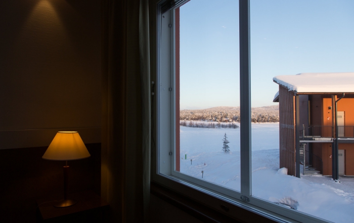 Inari, Hotel Inari, standardní pokoje, výhled ven