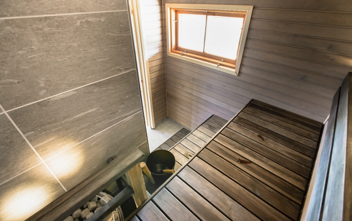 Inari, pobřežní chatka se saunou