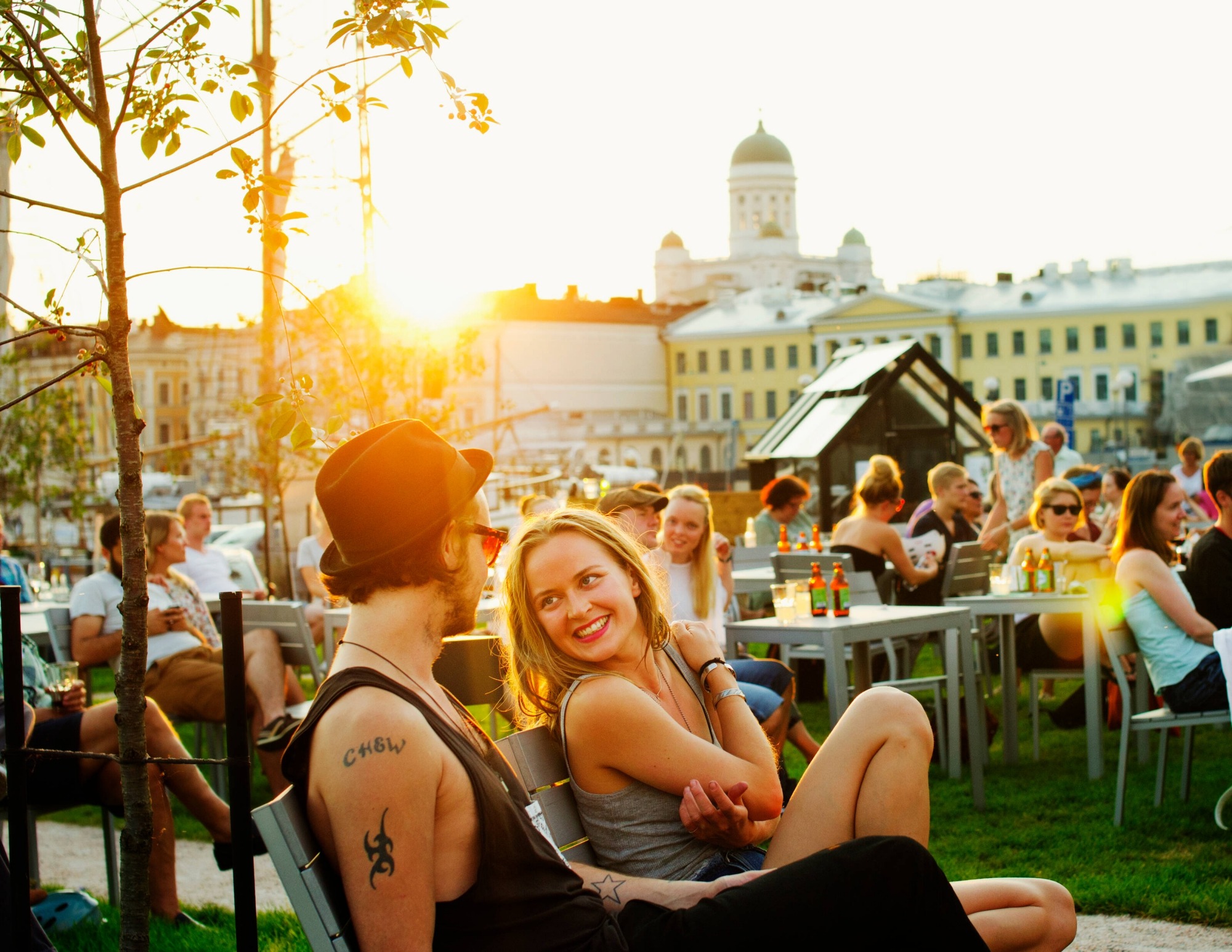 Užívání si dlouhých letních dnů v Helsinkách