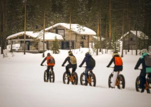 E-fatbiking v národním parku Hossa, zimní dovolená