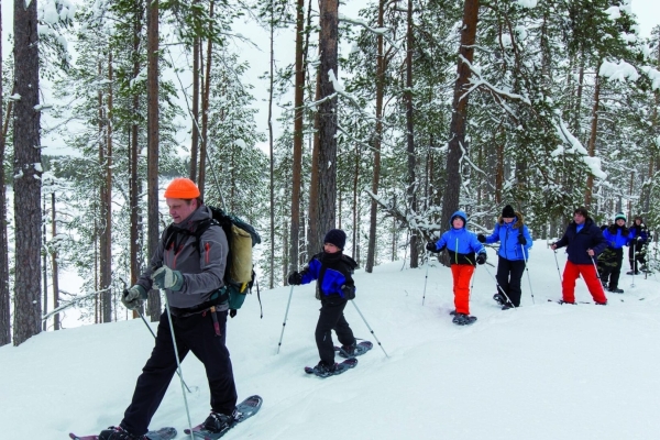 Národní park Hossa, zimní stezka Värikallio